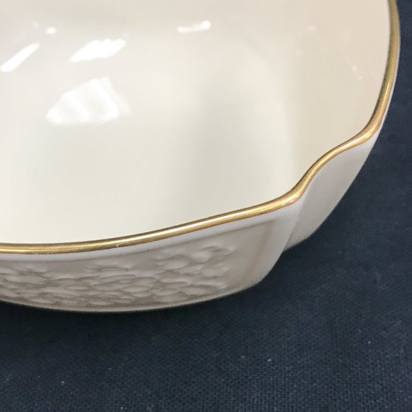 Vintage Lenox Hors d'Oeuvres Dish and Candy Dish with 24K Gold Trim - Picture 10 of 12